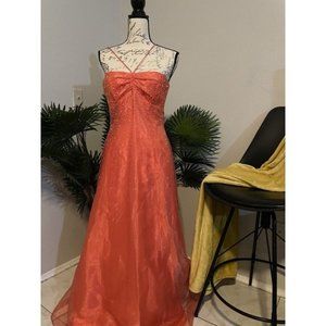 Morgan And Co. Strappy Off Shoulder Long Party